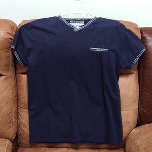 Nick Danger L Blue polo shirt